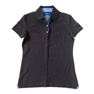New Tommy Hilfiger Brown Short Sleeve Polo Shirt Size XS
